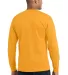 Port  Company Long Sleeve 5050 CottonPoly T Shirt  Gold back view