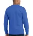 Port  Company Long Sleeve 5050 CottonPoly T Shirt  Royal back view