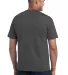 Port  Company 5050 CottonPoly T Shirt with Pocket  Charcoal back view
