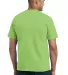 Port  Company 5050 CottonPoly T Shirt with Pocket  Lime back view