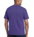Port  Company 5050 CottonPoly T Shirt with Pocket  Purple back view