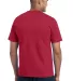 Port  Company 5050 CottonPoly T Shirt with Pocket  Red back view