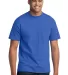 Port  Company 5050 CottonPoly T Shirt with Pocket  Royal front view