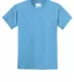 Port & Company Youth 5050 CottonPoly T Shirt PC55Y in Aquatic blue front view