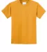 Port & Company Youth 5050 CottonPoly T Shirt PC55Y in Gold front view