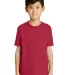 Port & Company Youth 5050 CottonPoly T Shirt PC55Y in Red front view