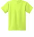 Port & Company Youth 5050 CottonPoly T Shirt PC55Y in Safety green back view