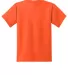 Port & Company Youth 5050 CottonPoly T Shirt PC55Y in Safety orange back view