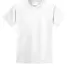 Port  Company Youth 5050 CottonPoly T Shirt PC55Y White front view