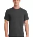 Port  Company Essential T Shirt PC61 Drk Hthr Grey front view