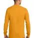 Port  Company Long Sleeve Essential T Shirt PC61LS Gold back view