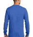 Port  Company Long Sleeve Essential T Shirt PC61LS Royal Blue back view