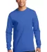 Port  Company Long Sleeve Essential T Shirt PC61LS Royal Blue front view
