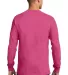 Port  Company Long Sleeve Essential T Shirt PC61LS Sangria back view