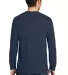 Port  Company Long Sleeve Essential T Shirt with P Navy back view