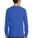 Port  Company Long Sleeve Essential T Shirt with P Royal back view