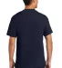 Port & Company Essential T Shirt with Pocket PC61P in Deep navy back view