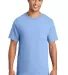Port & Company Essential T Shirt with Pocket PC61P in Light blue front view