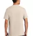 Port & Company Essential T Shirt with Pocket PC61P in Natural back view