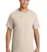 Port & Company Essential T Shirt with Pocket PC61P in Natural front view
