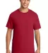 Port & Company Essential T Shirt with Pocket PC61P in Red front view