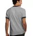 Port  Company Ringer T Shirt PC61R Ath Hea/Black back view