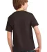 Port & Company Youth Essential T Shirt PC61Y Dk Choc Brown back view