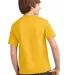 Port & Company Youth Essential T Shirt PC61Y Lemon Yellow back view