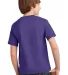 Port & Company Youth Essential T Shirt PC61Y Purple back view