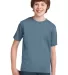 Port & Company Youth Essential T Shirt PC61Y Stonewshd Blue front view
