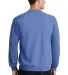 Port  Company Classic Crewneck Sweatshirt PC78 Carolina Blue back view