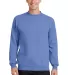 Port  Company Classic Crewneck Sweatshirt PC78 Carolina Blue front view