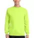 Port  Company Classic Crewneck Sweatshirt PC78 Neon Yellow front view