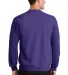 Port  Company Classic Crewneck Sweatshirt PC78 Purple back view