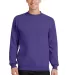 Port  Company Classic Crewneck Sweatshirt PC78 Purple front view