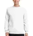 Port  Company Classic Crewneck Sweatshirt PC78 White front view