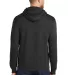 Port & Company Classic Pullover Hooded Sweatshirt  in Blkhthr back view