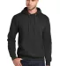 Port & Company Classic Pullover Hooded Sweatshirt  in Blkhthr front view