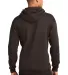 Port & Company Classic Pullover Hooded Sweatshirt  in Dk choc brown back view