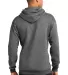 Port & Company Classic Pullover Hooded Sweatshirt  in Graphite hthr back view