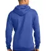 Port & Company Classic Pullover Hooded Sweatshirt  in Hthr royal back view
