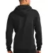 Port & Company Classic Pullover Hooded Sweatshirt  in Jet black back view
