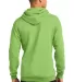 Port & Company Classic Pullover Hooded Sweatshirt  in Lime back view
