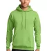 Port & Company Classic Pullover Hooded Sweatshirt  in Lime front view