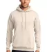Port & Company Classic Pullover Hooded Sweatshirt  in Natural front view