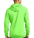 Port & Company Classic Pullover Hooded Sweatshirt  in Neon green back view