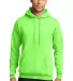 Port & Company Classic Pullover Hooded Sweatshirt  in Neon green front view