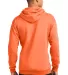 Port & Company Classic Pullover Hooded Sweatshirt  in Neon orange back view