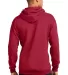 Port & Company Classic Pullover Hooded Sweatshirt  in Red back view