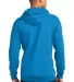 Port & Company Classic Pullover Hooded Sweatshirt  in Sapphire back view